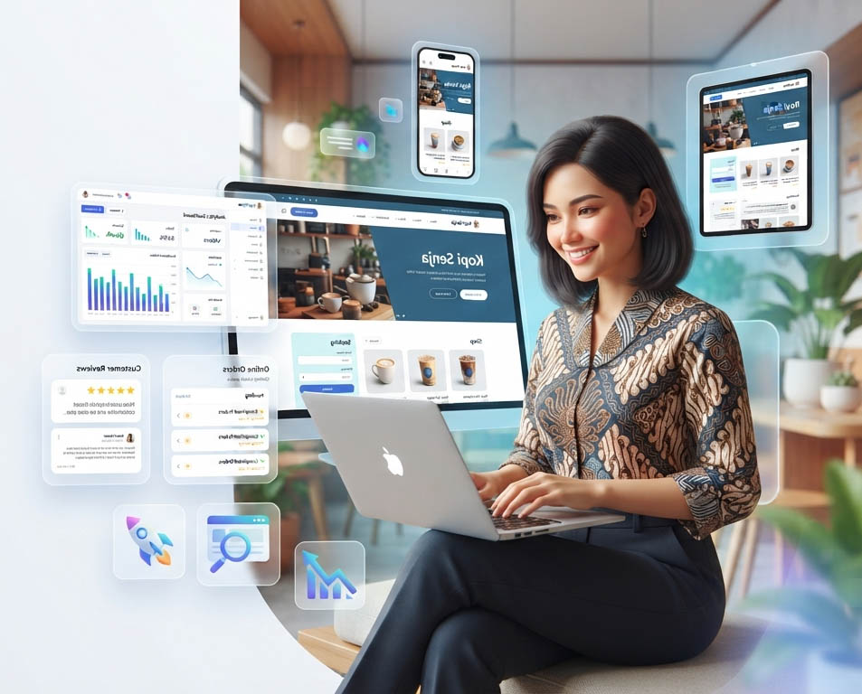 Website profesional Bantu Digital untuk UMKM dan bisnis